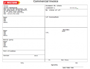 INVOICE